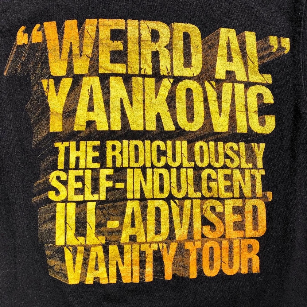 Weird Al Yankovic I’ll-Advised Vanity Tour Concert Tee - Size Small